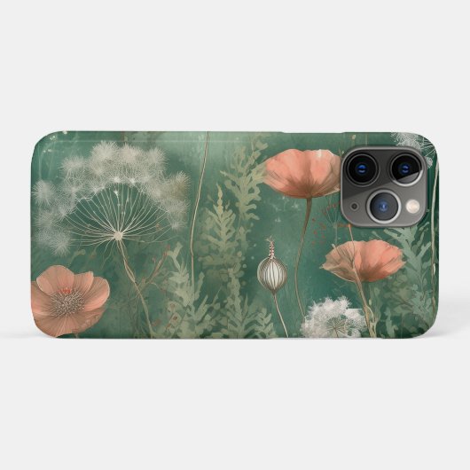 Botanische gelukzaligheid: AI-gegenereerde bloem Case-Mate iPhone Case (Achterkant (horizontaal))