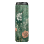 Botanische gelukzaligheid: AI-gegenereerde bloem Thermosbeker (Achterkant)