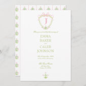 Botanische gelukzaligheid bruiloft uitnodiging (Voorkant / Achterkant)