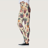 Botanische gelukzaligheid Chic Potted Plant Leggings (Links)