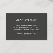 Botanische gelukzaligheid | Elegant geschilderde b Visitekaartje (Achterkant)