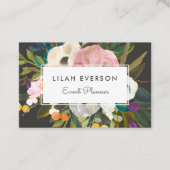 Botanische gelukzaligheid | Elegant geschilderde b Visitekaartje (Voorkant)