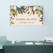 Botanische gelukzaligheid Elegante Bloemen Banner (Beurs)