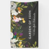 Botanische gelukzaligheid Elegante Bloemen Banner (Verticaal)