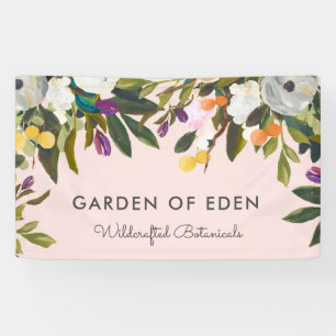 Botanische gelukzaligheid Elegante Bloemen Banner