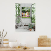 Botanische gelukzaligheid - Garden Art Poster (Keuken)