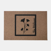 Botanische gelukzaligheid: gepersonaliseerde Plant Deurmat (Voorkant)