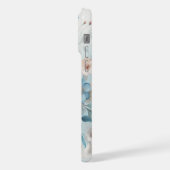 Botanische gelukzaligheid met blauw iPhone hoesje (Linkerkant)