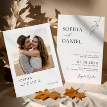 Botanische gelukzaligheid moderne eenvoud bruiloft