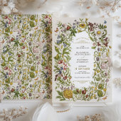 Botanische gelukzaligheid Save-the-Date bruiloft u Kaart