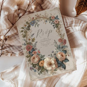 Botanische gelukzaligheid Wildbloemen Art Nouveau  RSVP Kaartje