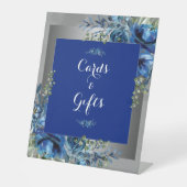 Botanische gelukzaligheid: zilver-geïnfundeerd Vri Reclamebord Met Voetstuk (Voorkant)