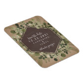 Botanische Geometrische Chalkboard bruiloft Magneet (Rechterzijde)