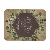 Botanische Geometrische Chalkboard bruiloft Magneet (Horizontaal)