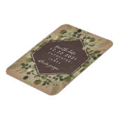 Botanische Geometrische Chalkboard bruiloft Magneet (Linkerzijde)