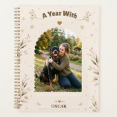 Botanische Gepersonaliseerde Hond Foto Easy Custom Planner (Voorkant)