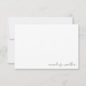 Botanische gepersonaliseerde scriptnaam Dank u Bedankkaart (Achterkant)