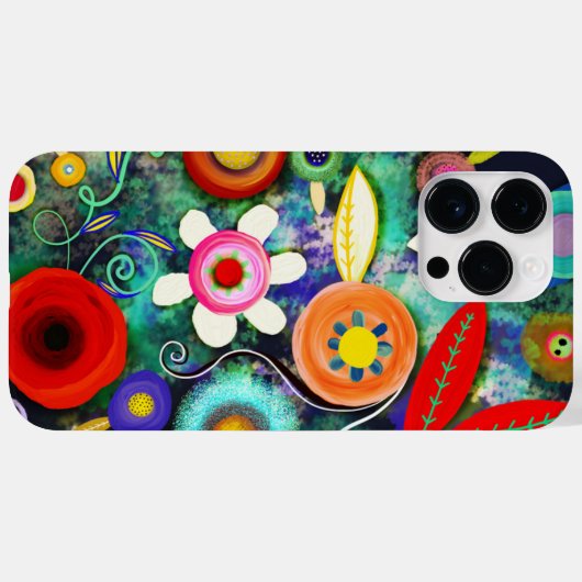 Botanische geschilderde kunst Case-Mate iPhone case (Achterkant (horizontaal))