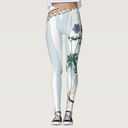 Botanische gewichten leggings (Voorkant)