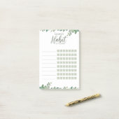 Botanische gewoonte Tracker Eucalyptus Post-it® Notes (Op bureau)