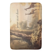  botanische giraffen, aanpasbaar badmat (Voorkant Verticaal)