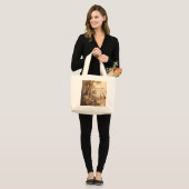  botanische giraffen, aanpasbaar grote tote bag (Voorkant (model))