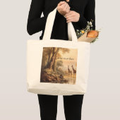  botanische giraffen, aanpasbaar grote tote bag (Voorkant (product))