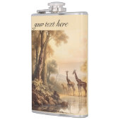  botanische giraffen aanpasbaar heupfles (Links)