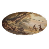  botanische giraffen, aanpasbaar snijplank (Hoek)