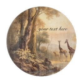  botanische giraffen, aanpasbaar snijplank