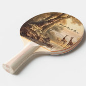  botanische giraffen, aanpasbaar tafeltennisbatje (Voorkant Gekanteld)