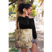  botanische giraffen, aanpasbaar tote bag
