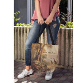  botanische giraffen, aanpasbaar tote bag