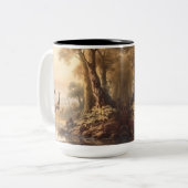  botanische giraffen, aanpasbaar tweekleurige koffiemok (Voorkant links)