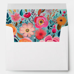  botanische girly bloemen briefpapier envelop