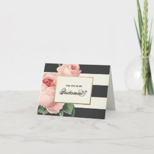 Botanische Glamour Kaart van het Bruidsmeisje