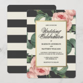 Botanische glamour | Uitnodiging tot weddenschappe (Voorkant / Achterkant)