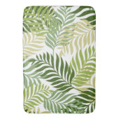 Botanische glans van Fern op wit Badmat (Voorkant Verticaal)