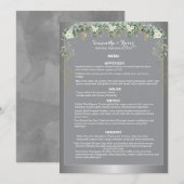 Botanische Glanzende Dromen: Een Botanische Fantas Menu (Voorkant / Achterkant)