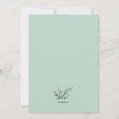 Botanische Godsdienstige Uitnodiging (Achterkant)