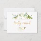 Botanische Gold Geometric Crystal RSVP (Voorkant)