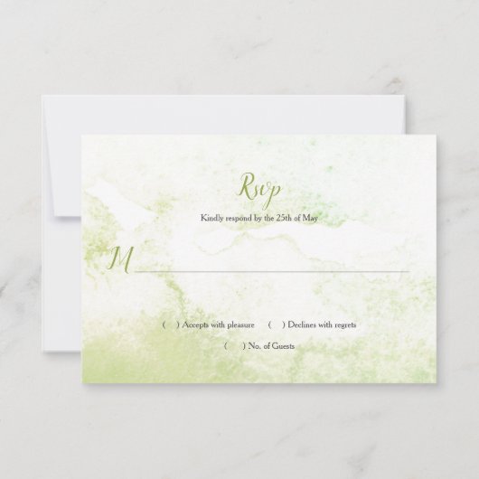 Botanische Gold Geometric Crystal RSVP (Achterkant)