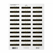 Botanische Gold Greenery eucalyptus Return Address Etiket (Full Sheet)