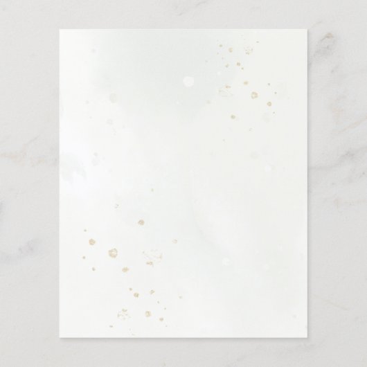 Botanische Gold Greenery Eucalyptus Save the Date (Achterkant)