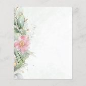 Botanische Gold Greenery Eucalyptus Save the Date (Achterkant)