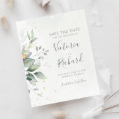 Botanische Gold Greenery Eucalyptus Save the Date