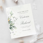 Botanische Gold Greenery Eucalyptus Save the Date