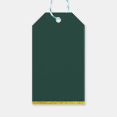 Botanische Gold Greenery Wedding Welcome Cadeaulabel (Achterkant)