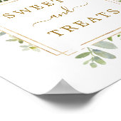 Botanische Gold Sweets & Treare Square Dessert Sig Poster (Hoek)