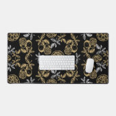 botanische goud- en zilverprint bureaumat (Keyboard & Muis)